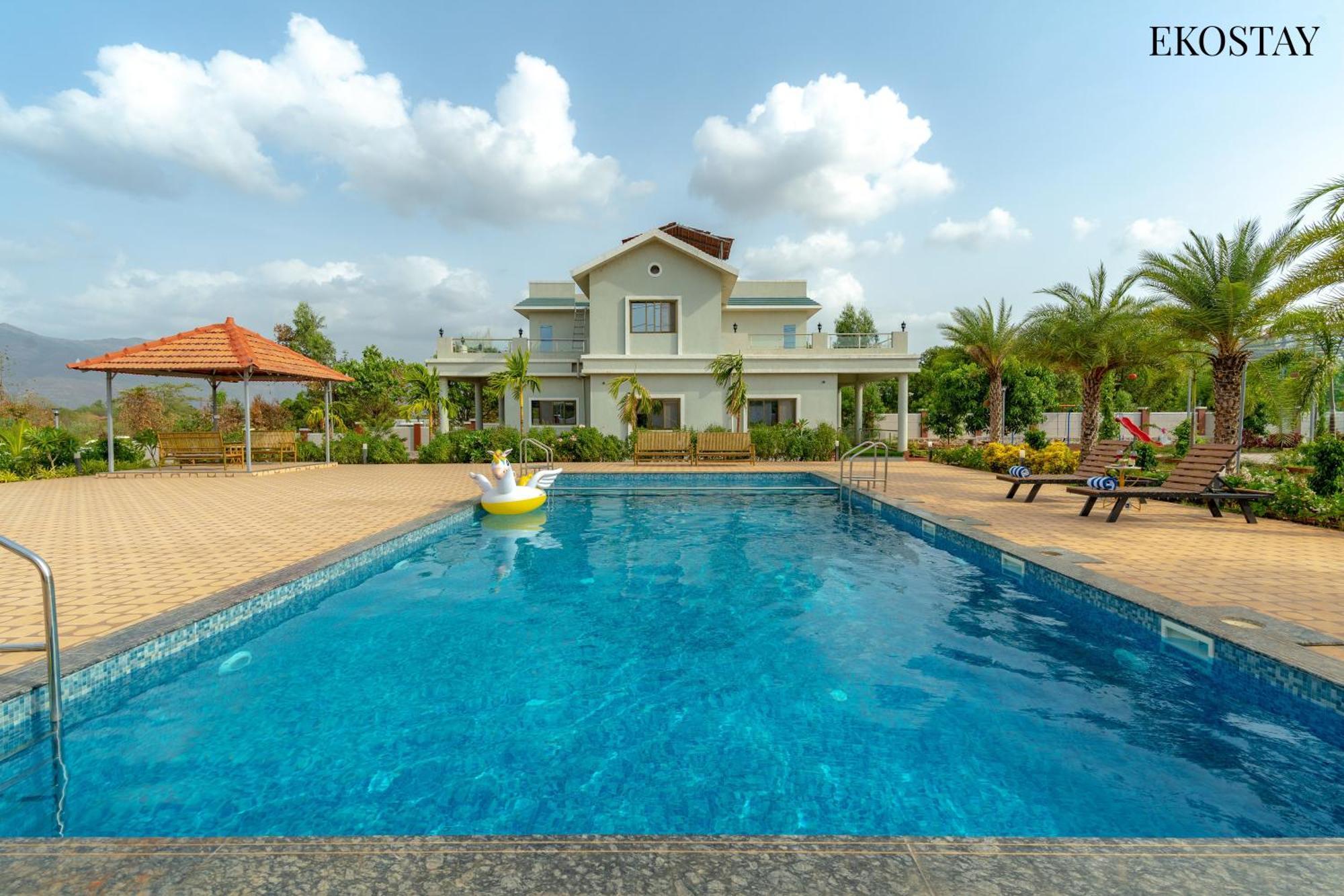 Ekostay Gold Palm Estate I Cricket Turf I Rain Dance I 2 Acre Property Karjat Zewnętrze zdjęcie
