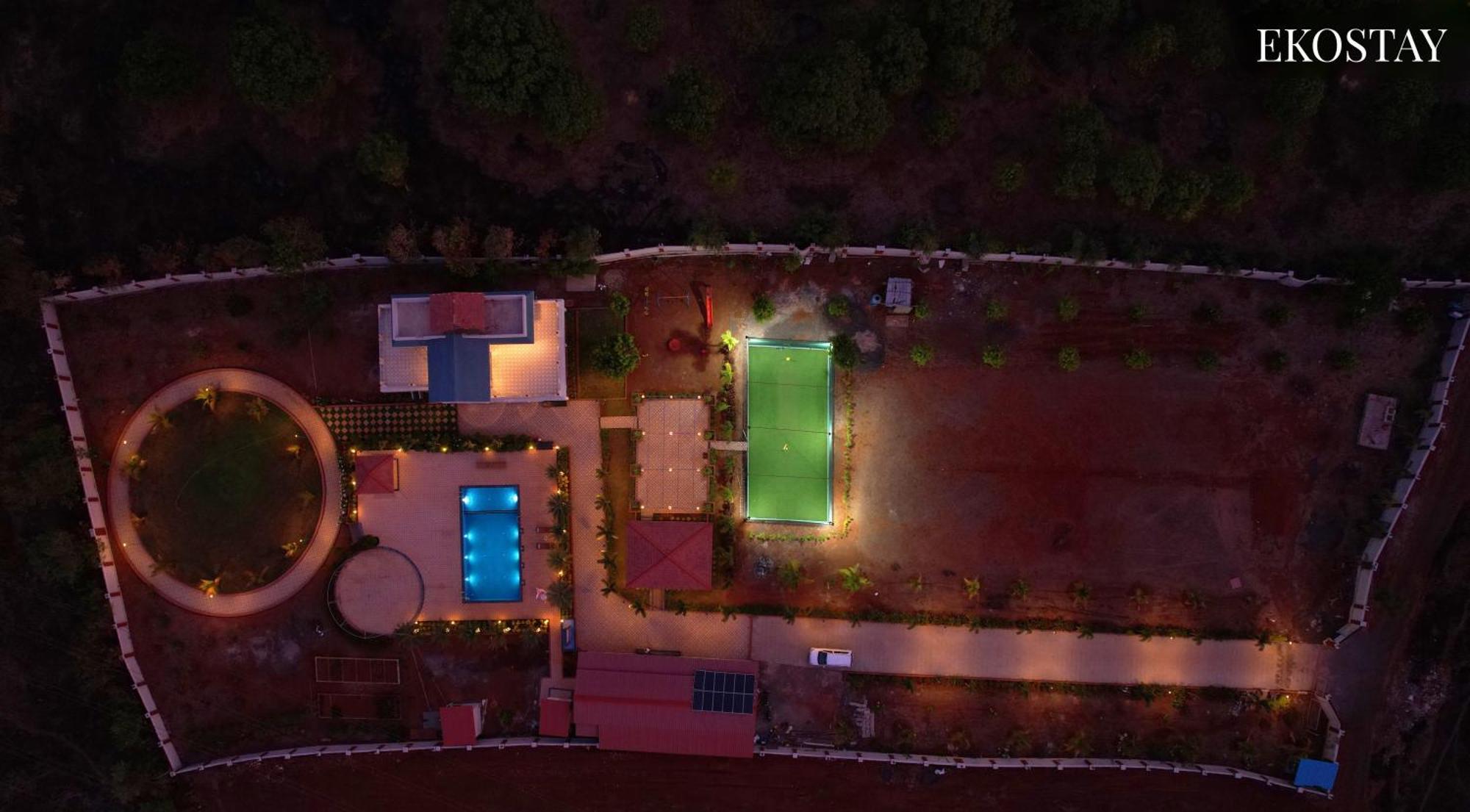 Ekostay Gold Palm Estate I Cricket Turf I Rain Dance I 2 Acre Property Karjat Zewnętrze zdjęcie