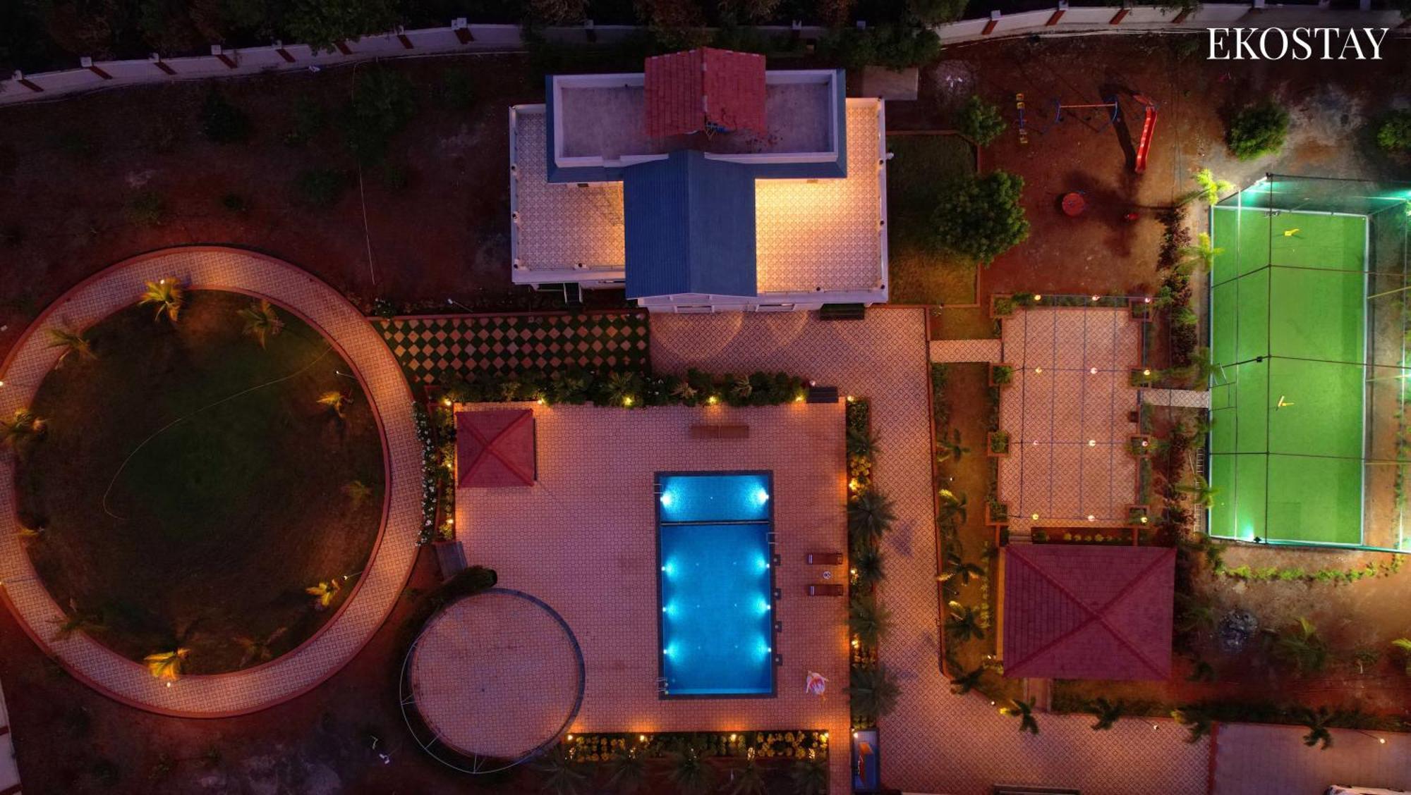 Ekostay Gold Palm Estate I Cricket Turf I Rain Dance I 2 Acre Property Karjat Zewnętrze zdjęcie
