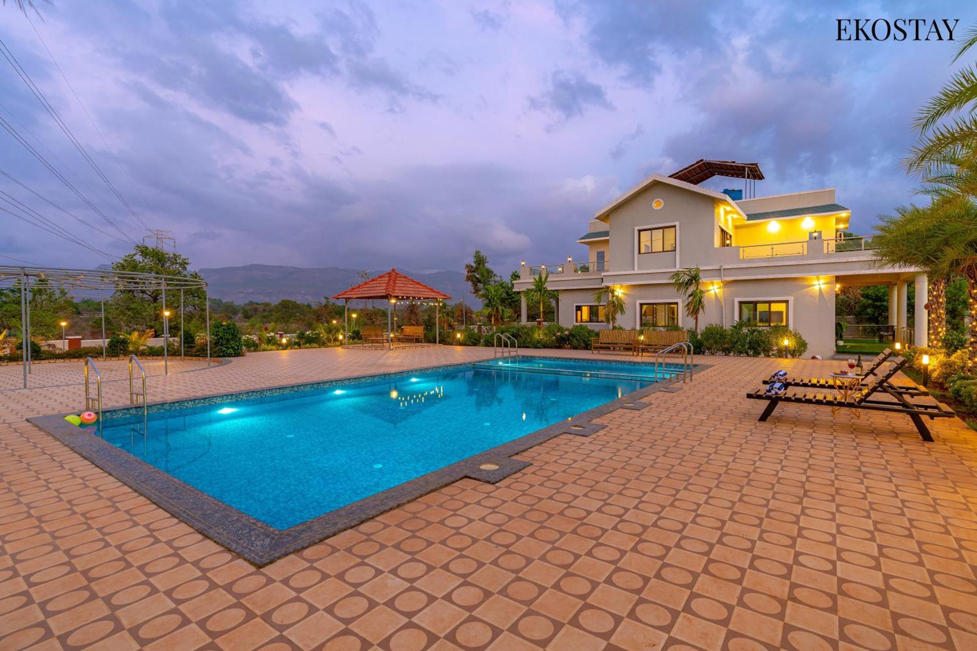Ekostay Gold Palm Estate I Cricket Turf I Rain Dance I 2 Acre Property Karjat Zewnętrze zdjęcie