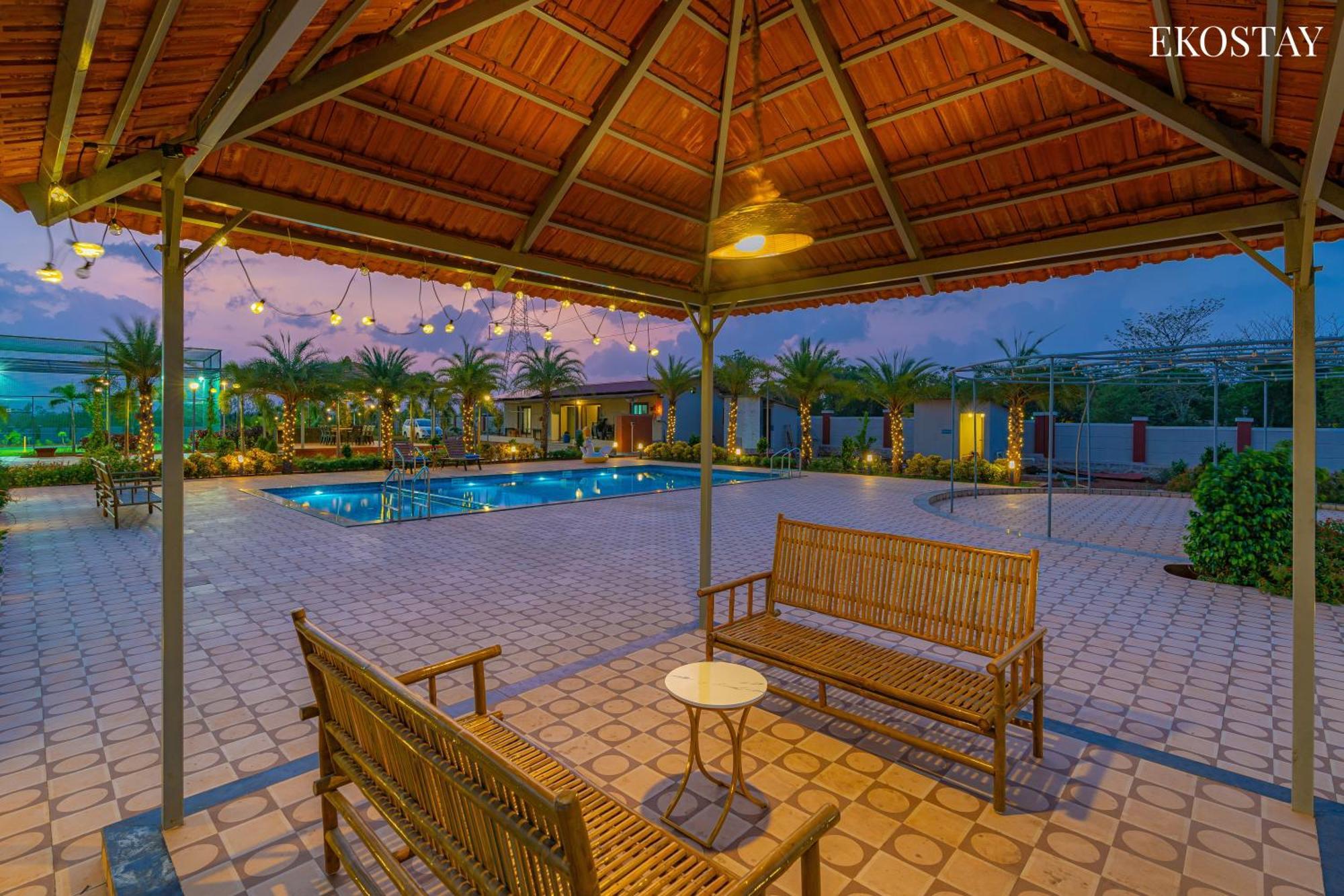Ekostay Gold Palm Estate I Cricket Turf I Rain Dance I 2 Acre Property Karjat Zewnętrze zdjęcie